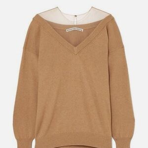 Alexander Wang Illusion Tulle Sweater